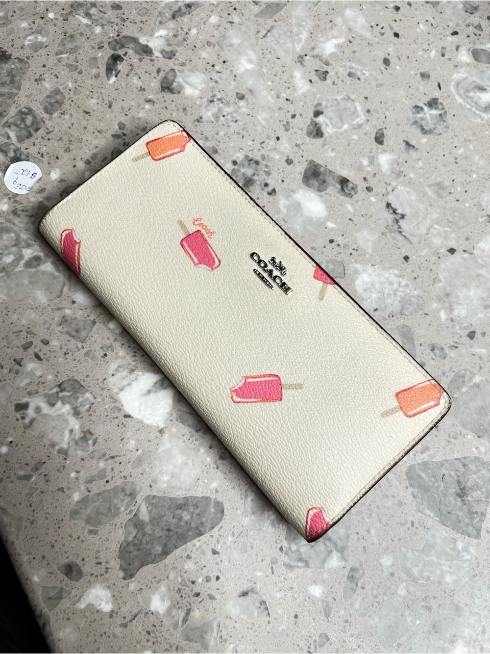 Coach Popsicle Print Slim Wallet Leather NWOT